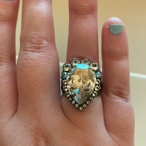 Sorelli Pear Adjustable Ring - Picture 2 of 7